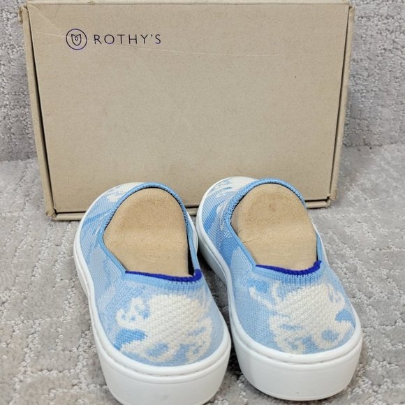 Rothy's The Kids Sneaker Blue Octopus Camo Toddler Little Kids Size 11,12,13, 2 - Picture 6 of 10